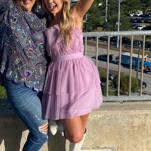 Purple Tulle Dress